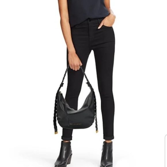 Stella McCartney Braided Hobo Shoulder Bag Black - Picture 3 of 12